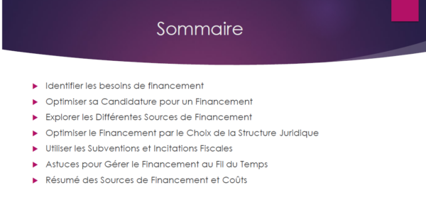 Recherche de financement kit entrepreneur