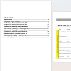 Modèle dossier GRCF E4 BTS GPME